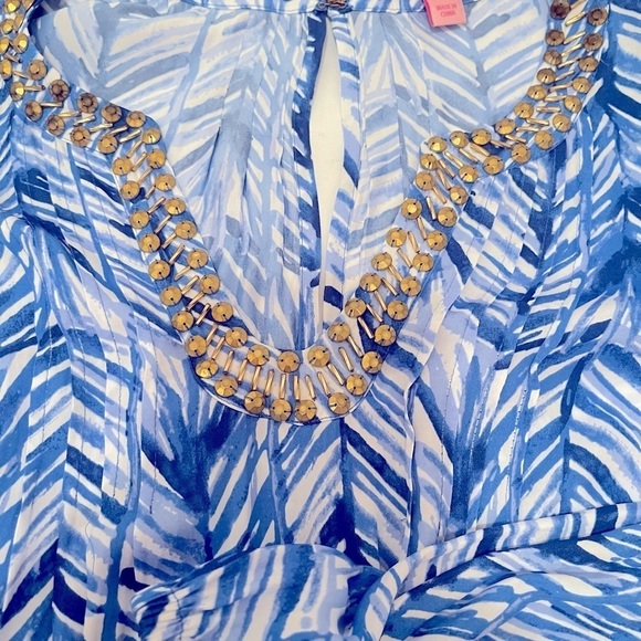 Lilly Pulitzer Colby Long Sleeve Romper in Lapis
Blue Costa Verde Size XS - Picture 10 of 10